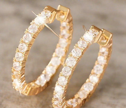 5 Star Gem Hoops