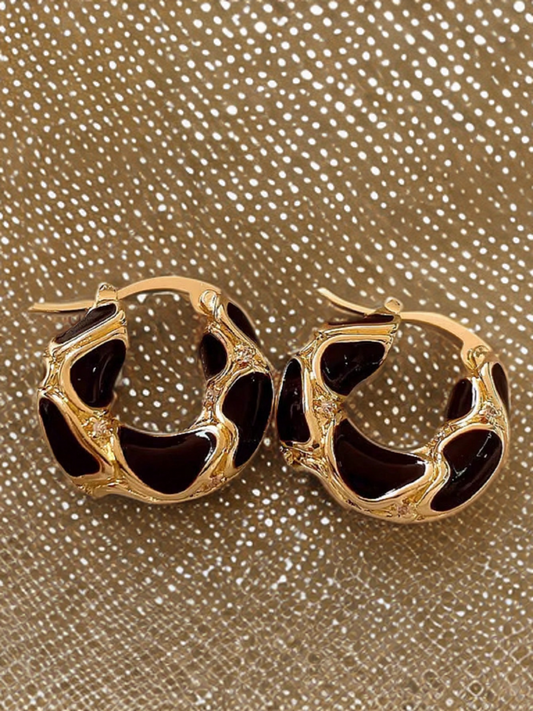 Edged Up tiny hoops
