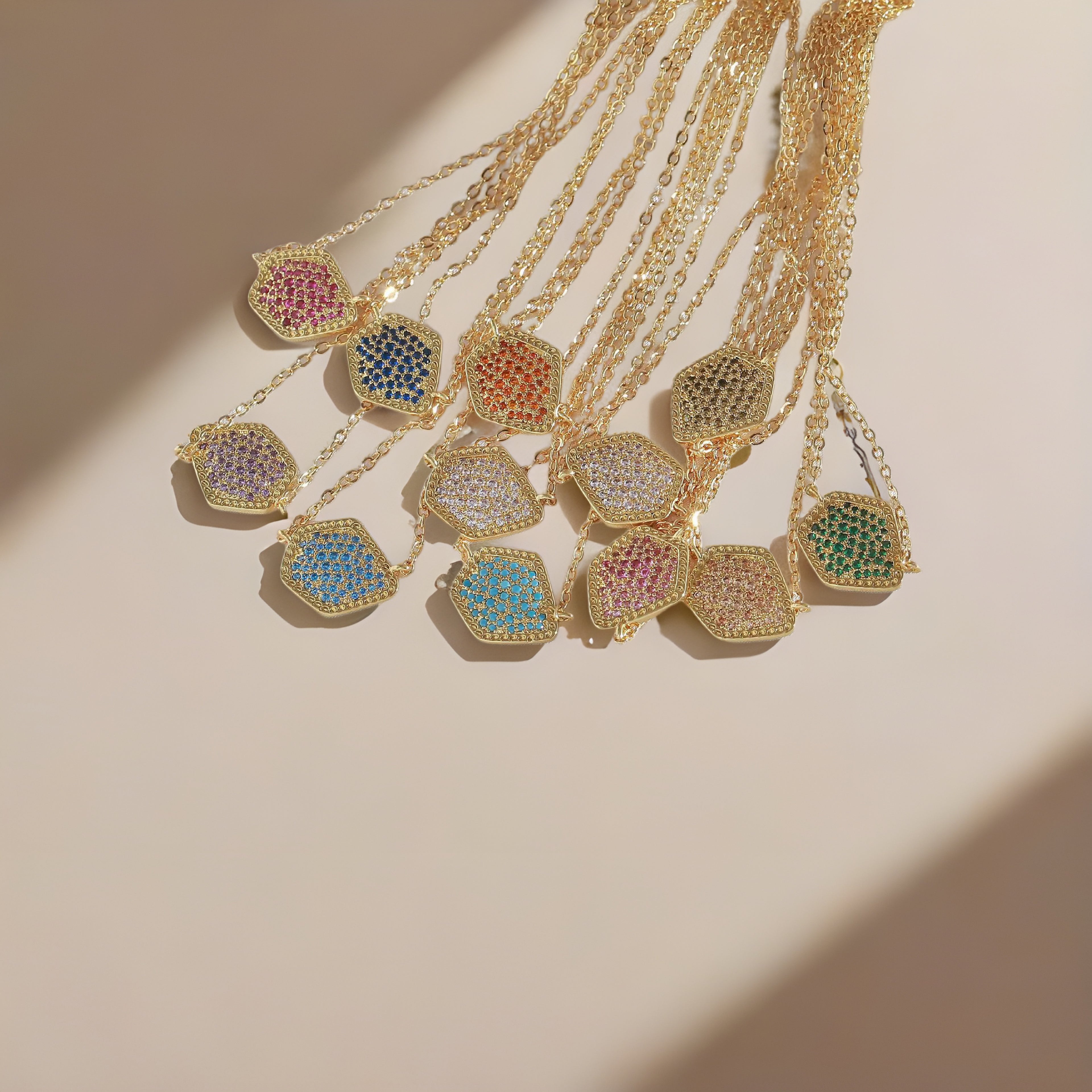 Luxxe HoneyComb Necklaces