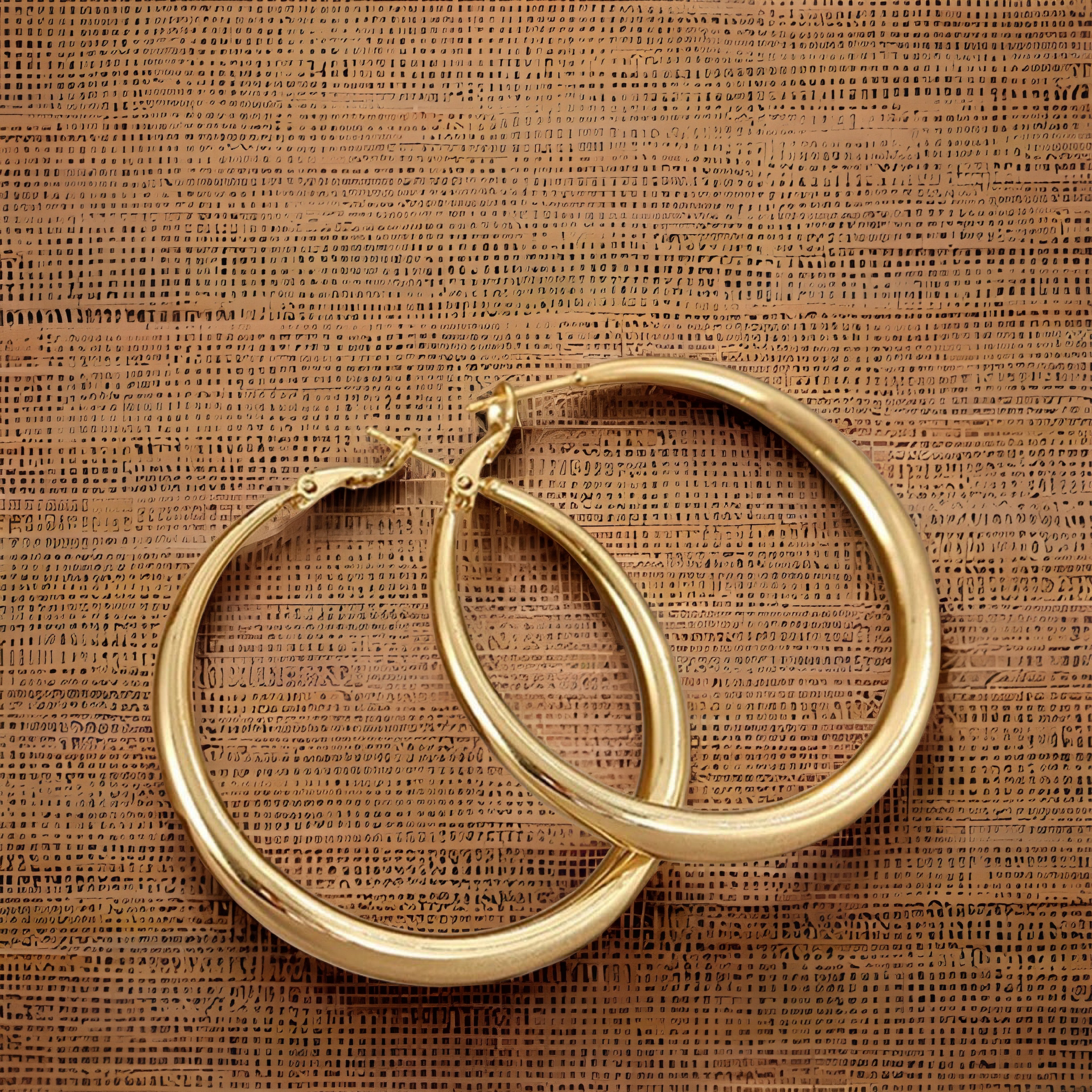 14k Gold Hoops