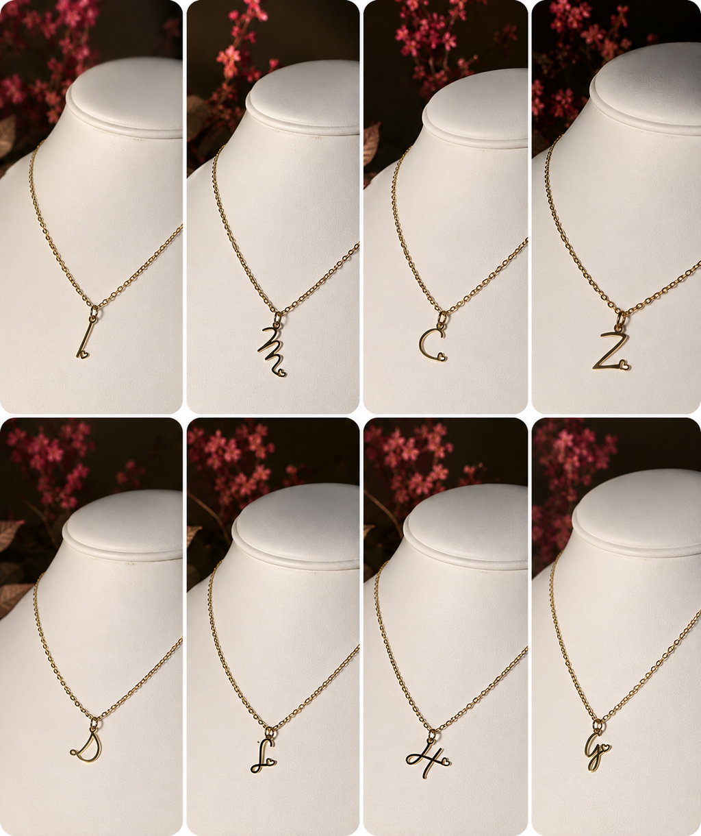 Gilded Initial Necklace